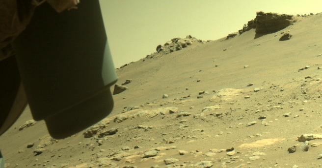 This image was taken by FRONT_HAZCAM_LEFT_A onboard NASA's Mars rover Perseverance on Sol 288