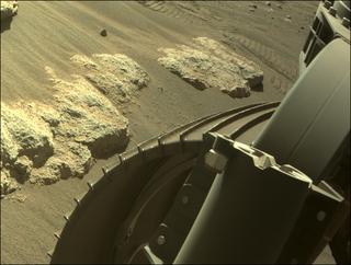 View image taken on Mars, Mars Perseverance Sol 289: Front Right Hazard Avoidance Camera (Hazcam)