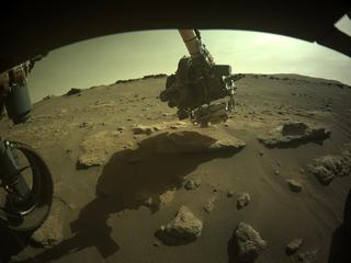 View image taken on Mars, Mars Perseverance Sol 291: Front Left Hazard Avoidance Camera (Hazcam)