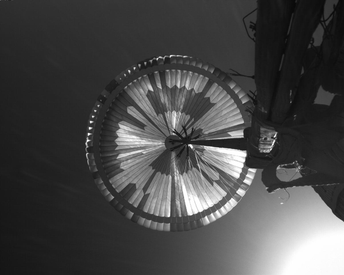 This image was taken by EDL_PUCAM1 onboard NASA's Mars rover Perseverance on Sol 292