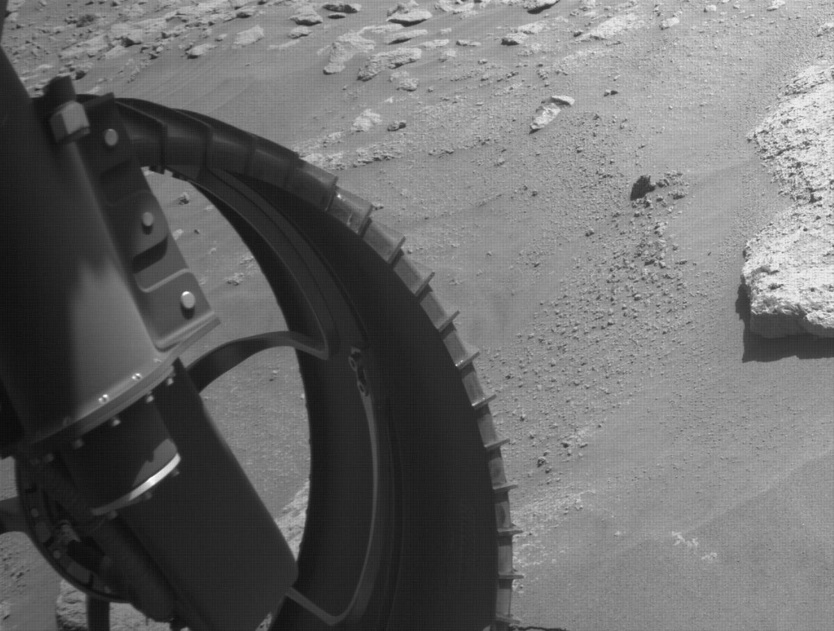 This image was taken by FRONT_HAZCAM_LEFT_A onboard NASA's Mars rover Perseverance on Sol 292