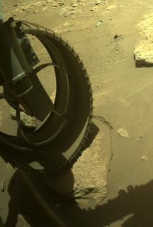 View image taken on Mars, Mars Perseverance Sol 292: Front Left Hazard Avoidance Camera (Hazcam)