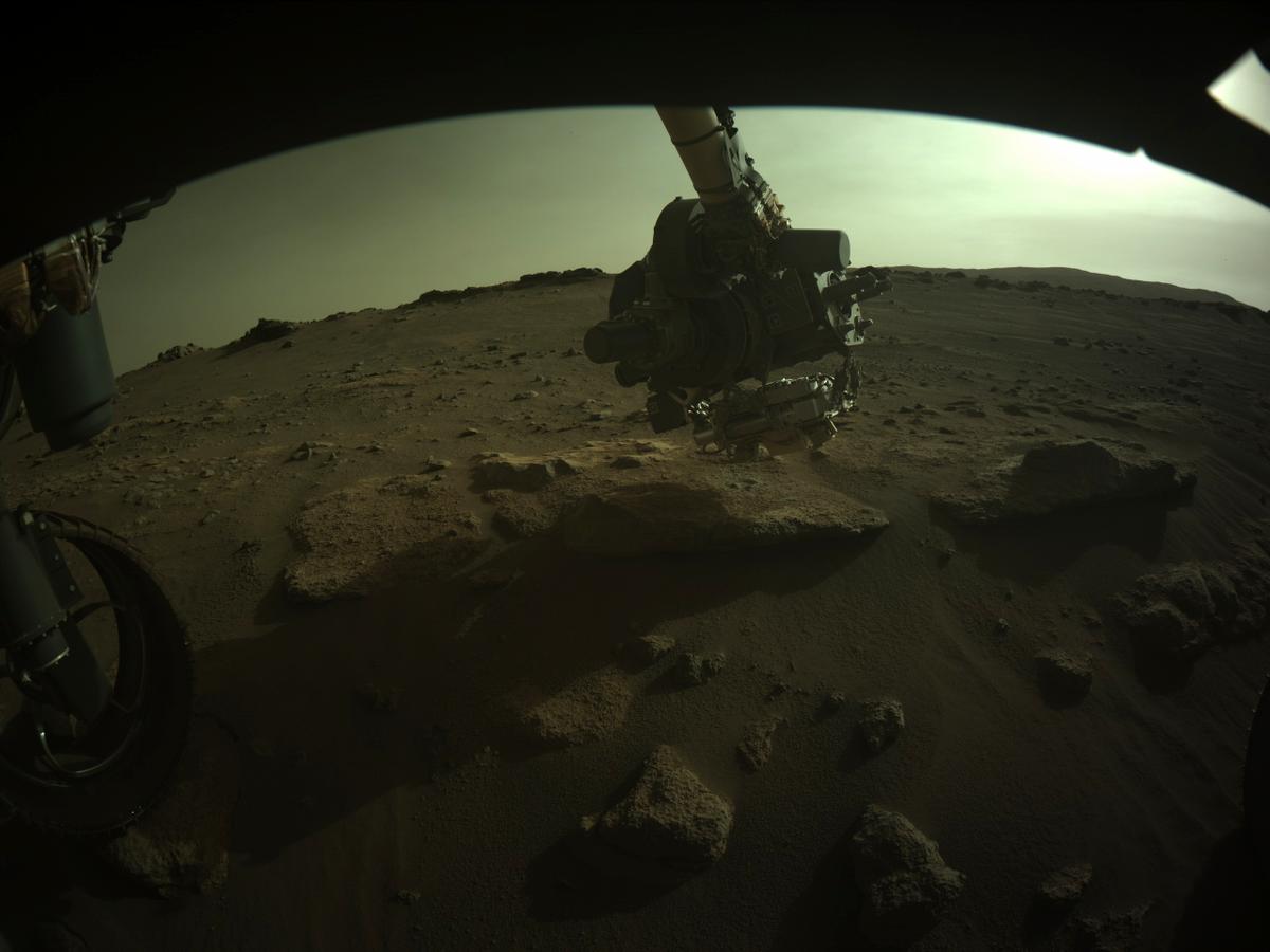 This image was taken by FRONT_HAZCAM_LEFT_A onboard NASA's Mars rover Perseverance on Sol 292