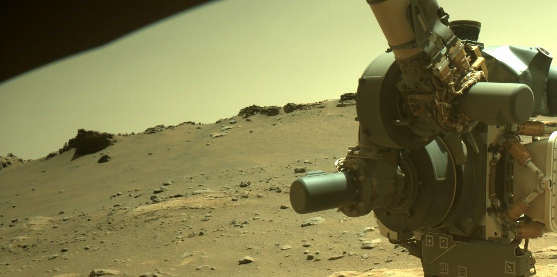 This image was taken by FRONT_HAZCAM_RIGHT_A onboard NASA's Mars rover Perseverance on Sol 292