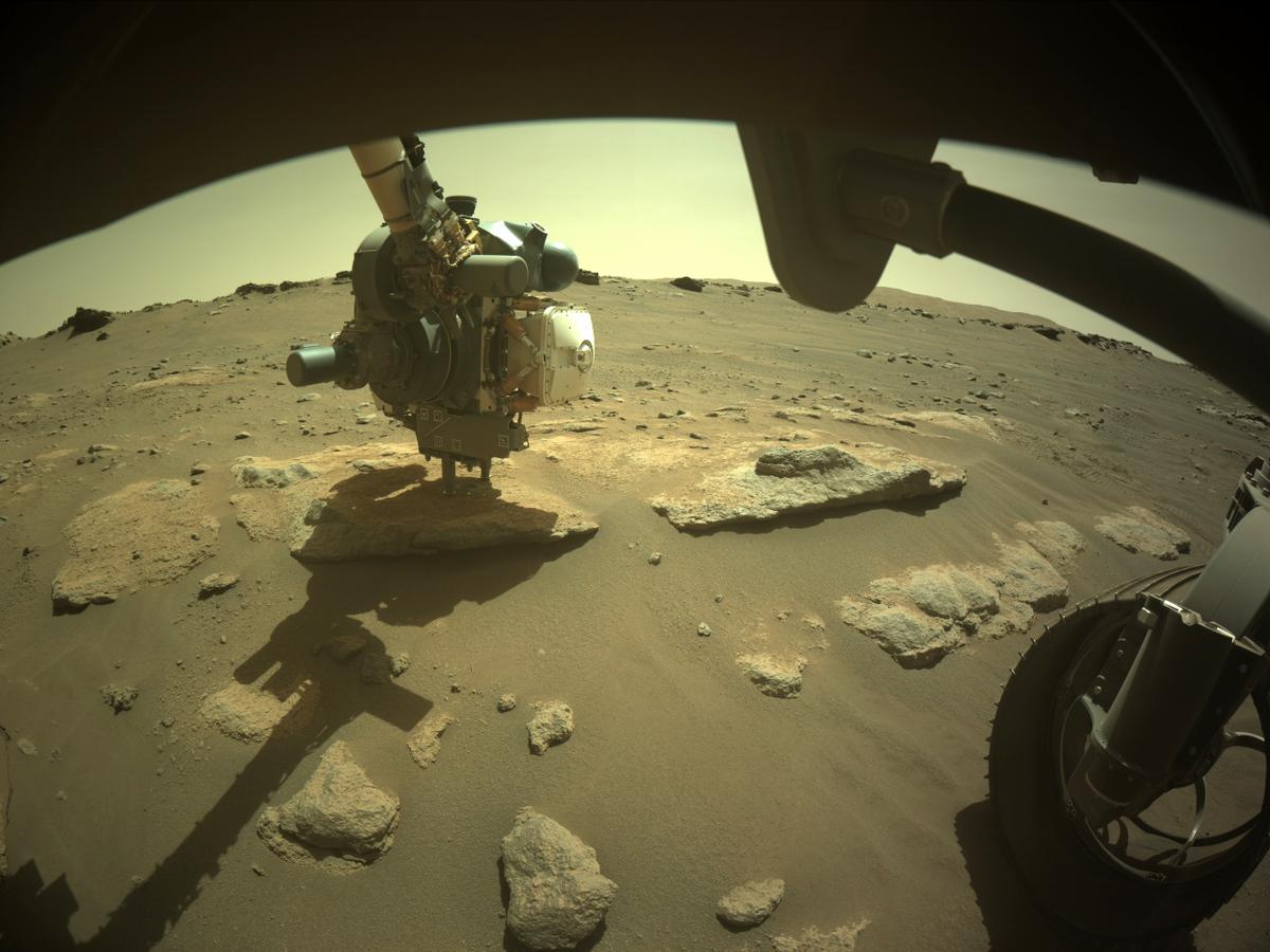 This image was taken by FRONT_HAZCAM_RIGHT_A onboard NASA's Mars rover Perseverance on Sol 292