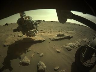 View image taken on Mars, Mars Perseverance Sol 293: Front Right Hazard Avoidance Camera (Hazcam)