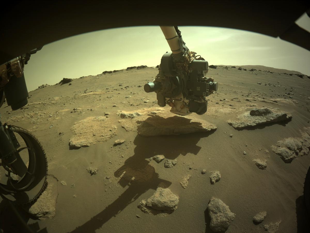 This image was taken by FRONT_HAZCAM_LEFT_A onboard NASA's Mars rover Perseverance on Sol 294