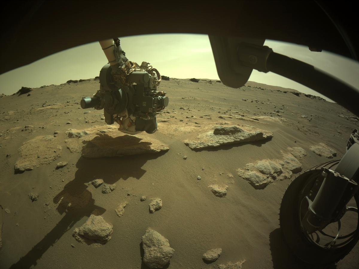 This image was taken by FRONT_HAZCAM_RIGHT_A onboard NASA's Mars rover Perseverance on Sol 294