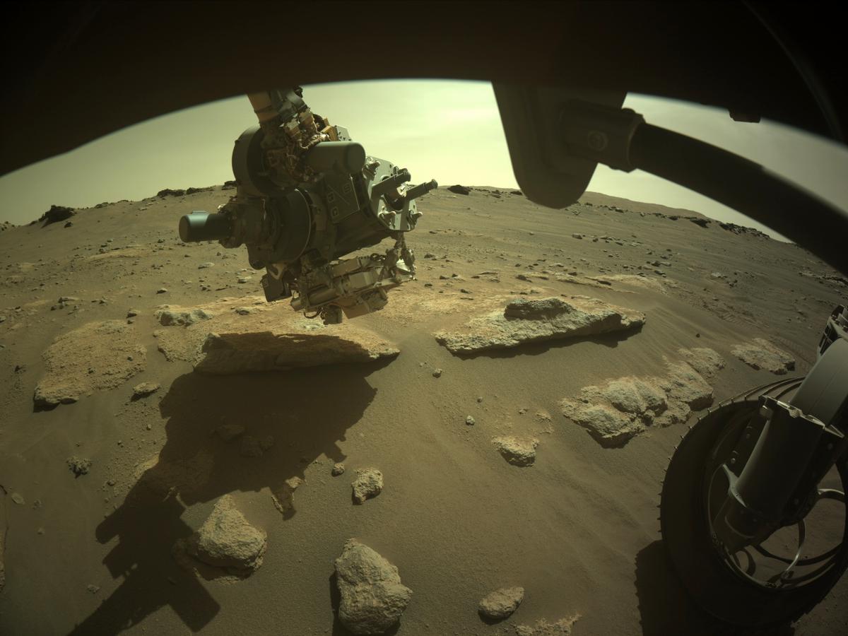 This image was taken by FRONT_HAZCAM_RIGHT_A onboard NASA's Mars rover Perseverance on Sol 294