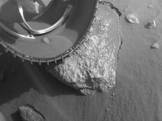 View image taken on Mars, Mars Perseverance Sol 295: Front Left Hazard Avoidance Camera (Hazcam)