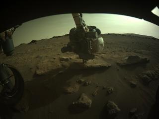 View image taken on Mars, Mars Perseverance Sol 295: Front Left Hazard Avoidance Camera (Hazcam)