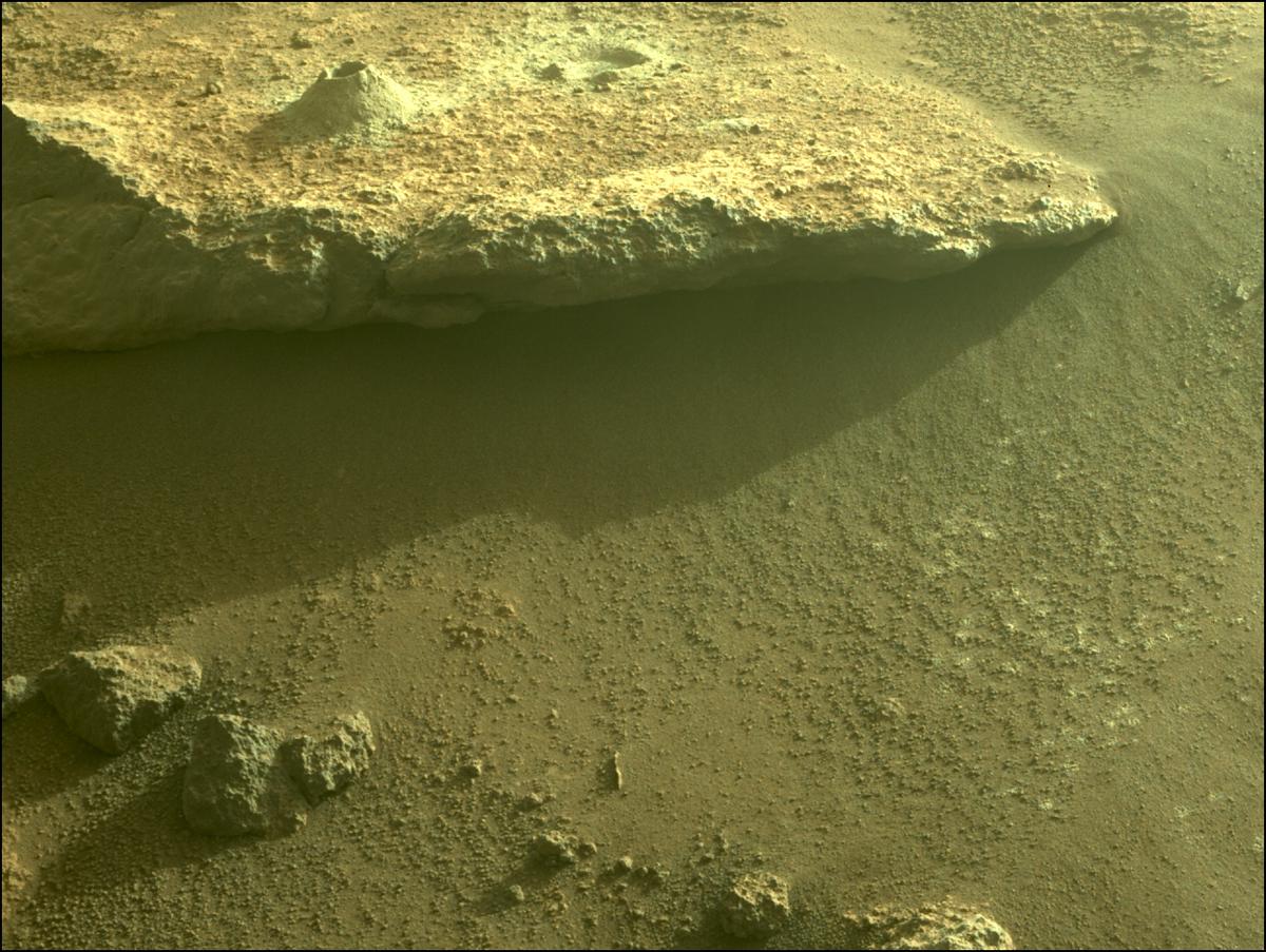 This image was taken by FRONT_HAZCAM_RIGHT_A onboard NASA's Mars rover Perseverance on Sol 295