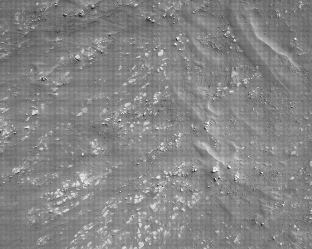 This image was taken by EDL_RDCAM onboard NASA's Mars rover Perseverance on Sol 300