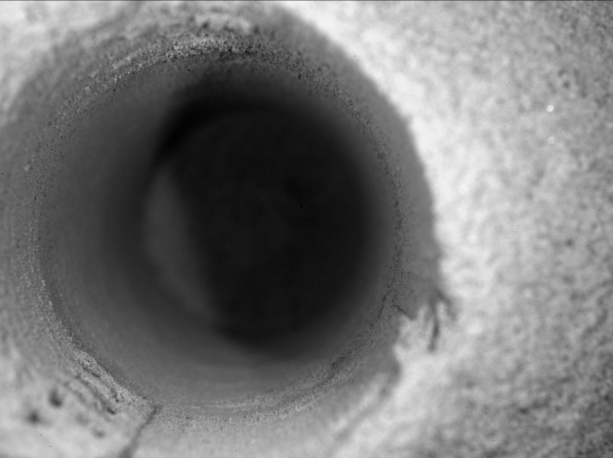 This image was taken by SHERLOC_WATSON onboard NASA's Mars rover Perseverance on Sol 303