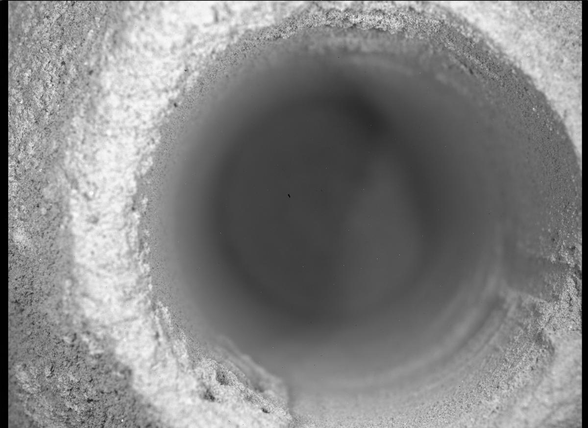 This image was taken by SHERLOC_WATSON onboard NASA's Mars rover Perseverance on Sol 303