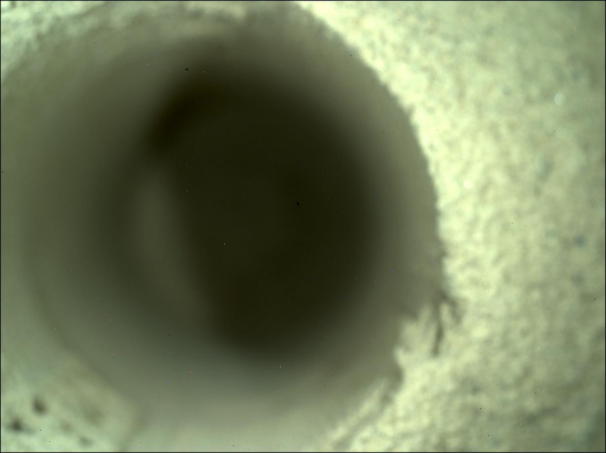 This image was taken by SHERLOC_WATSON onboard NASA's Mars rover Perseverance on Sol 303