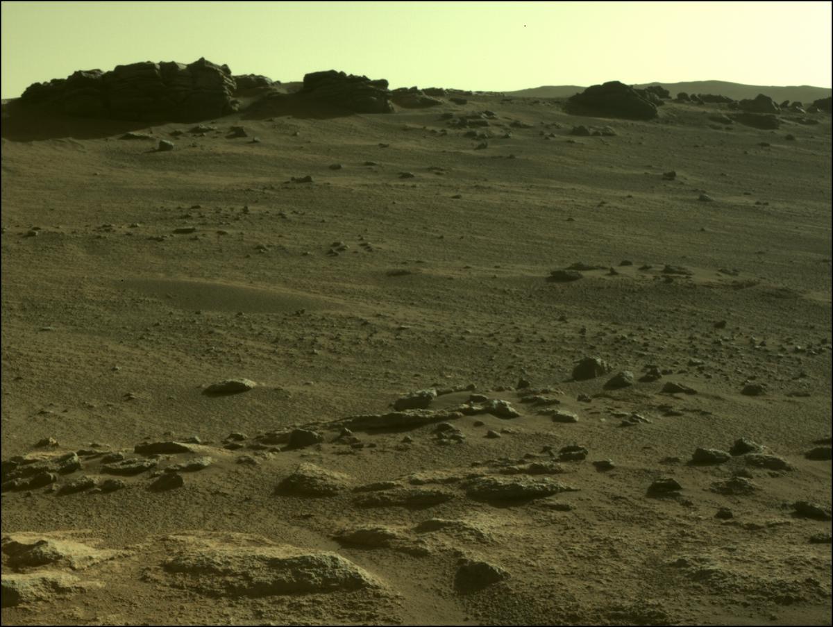 This image was taken by FRONT_HAZCAM_LEFT_A onboard NASA's Mars rover Perseverance on Sol 306