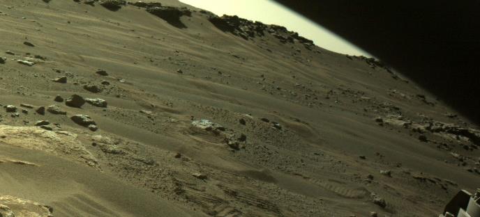This image was taken by FRONT_HAZCAM_RIGHT_A onboard NASA's Mars rover Perseverance on Sol 306