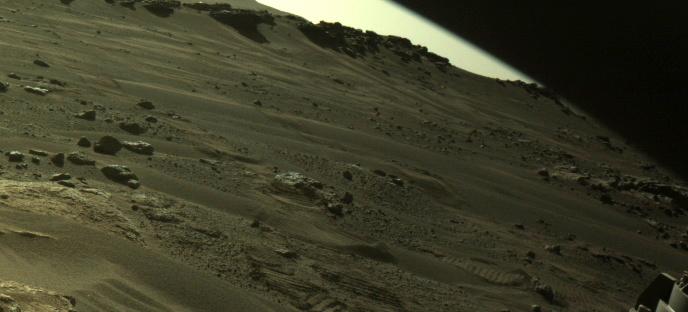 This image was taken by FRONT_HAZCAM_RIGHT_A onboard NASA's Mars rover Perseverance on Sol 306