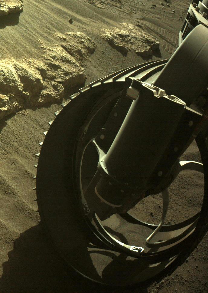 This image was taken by FRONT_HAZCAM_RIGHT_A onboard NASA's Mars rover Perseverance on Sol 306