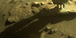View image taken on Mars, Mars Perseverance Sol 306: Front Right Hazard Avoidance Camera (Hazcam)