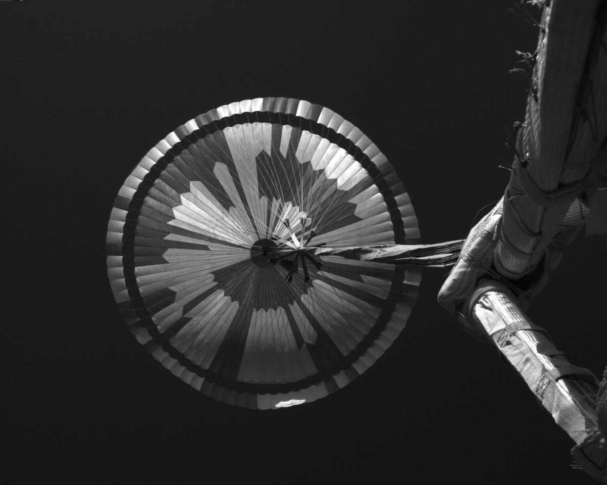 This image was taken by EDL_PUCAM2 onboard NASA's Mars rover Perseverance on Sol 311