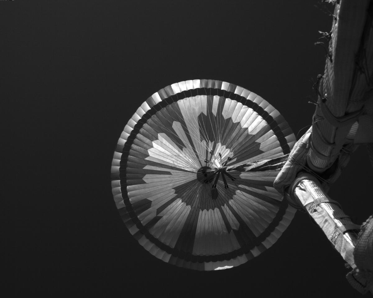 This image was taken by EDL_PUCAM2 onboard NASA's Mars rover Perseverance on Sol 311