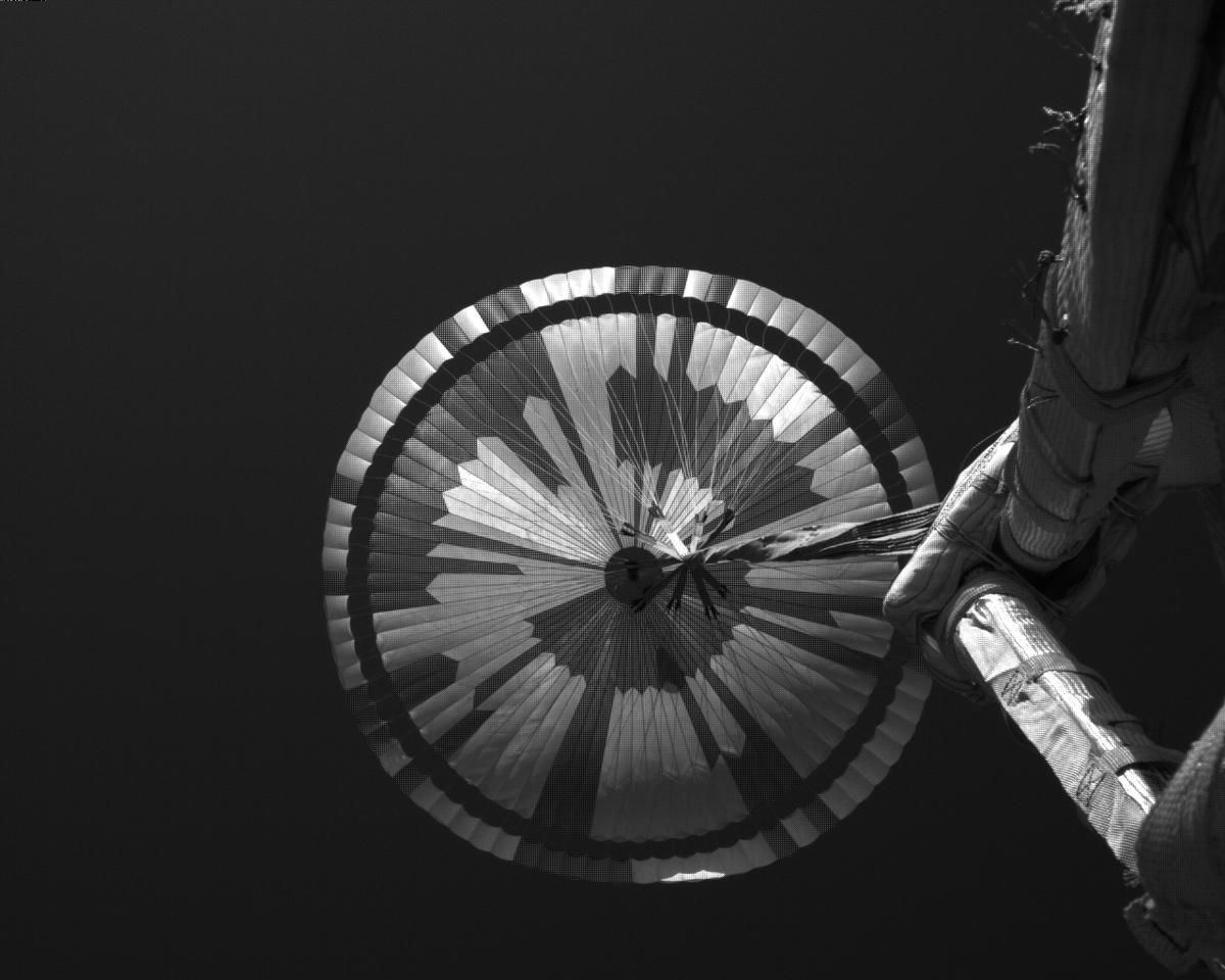 This image was taken by EDL_PUCAM2 onboard NASA's Mars rover Perseverance on Sol 311