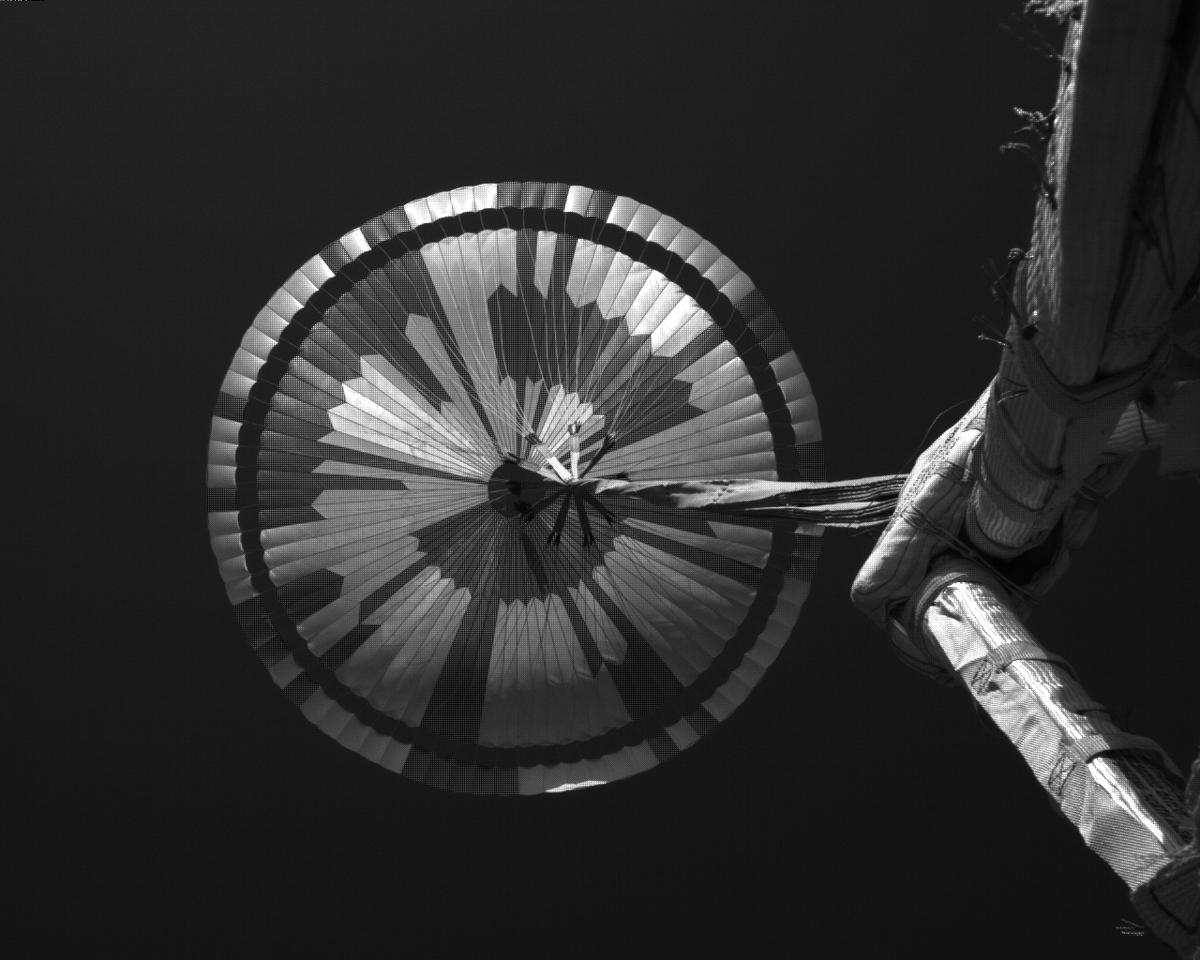 This image was taken by EDL_PUCAM2 onboard NASA's Mars rover Perseverance on Sol 311