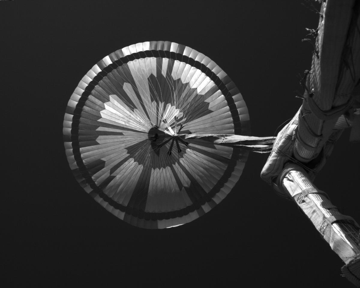 This image was taken by EDL_PUCAM2 onboard NASA's Mars rover Perseverance on Sol 311