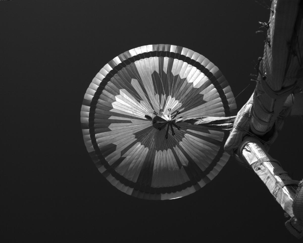 This image was taken by EDL_PUCAM2 onboard NASA's Mars rover Perseverance on Sol 311