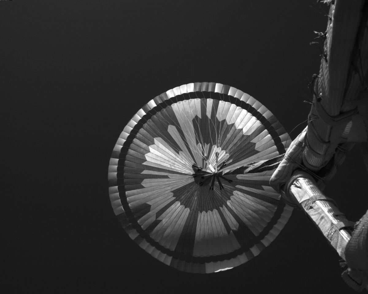 This image was taken by EDL_PUCAM2 onboard NASA's Mars rover Perseverance on Sol 311