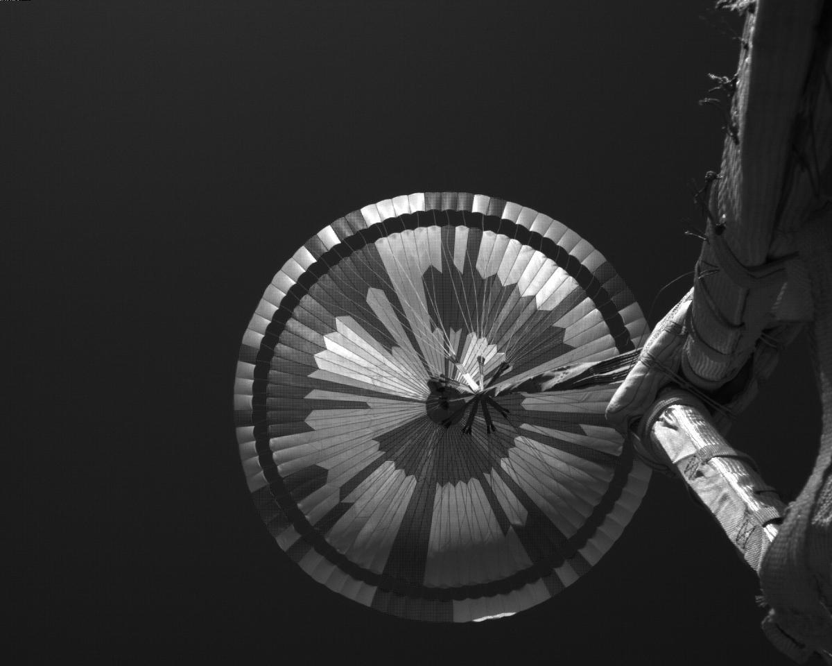 This image was taken by EDL_PUCAM2 onboard NASA's Mars rover Perseverance on Sol 311