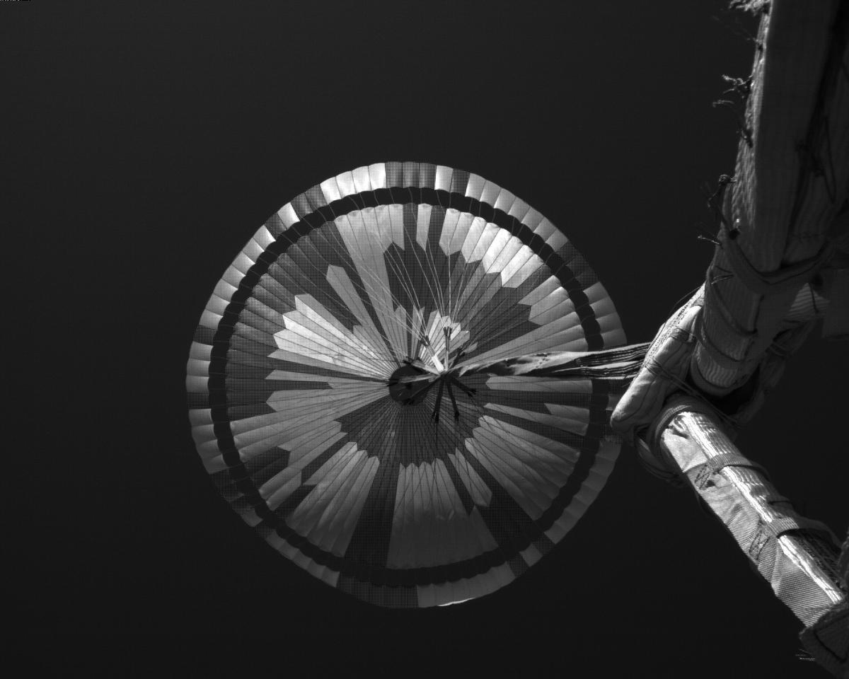 This image was taken by EDL_PUCAM2 onboard NASA's Mars rover Perseverance on Sol 311