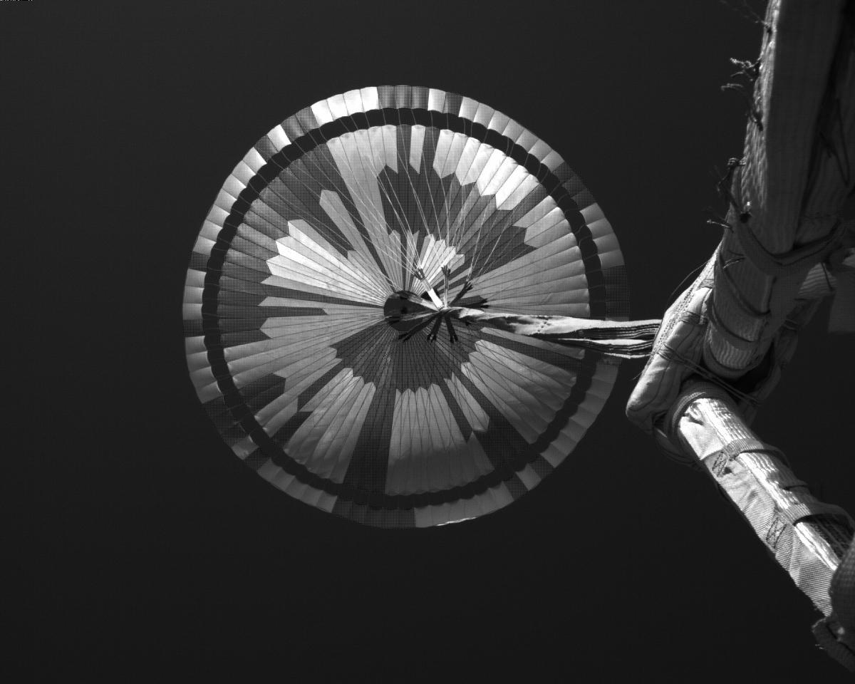 This image was taken by EDL_PUCAM2 onboard NASA's Mars rover Perseverance on Sol 311