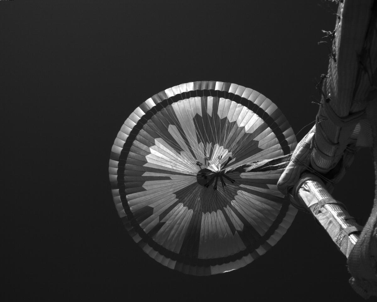 This image was taken by EDL_PUCAM2 onboard NASA's Mars rover Perseverance on Sol 311