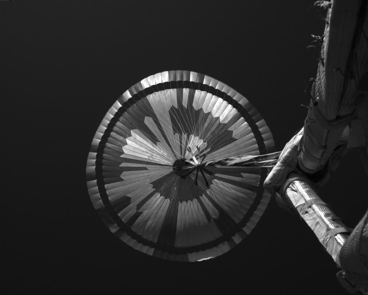 This image was taken by EDL_PUCAM2 onboard NASA's Mars rover Perseverance on Sol 311