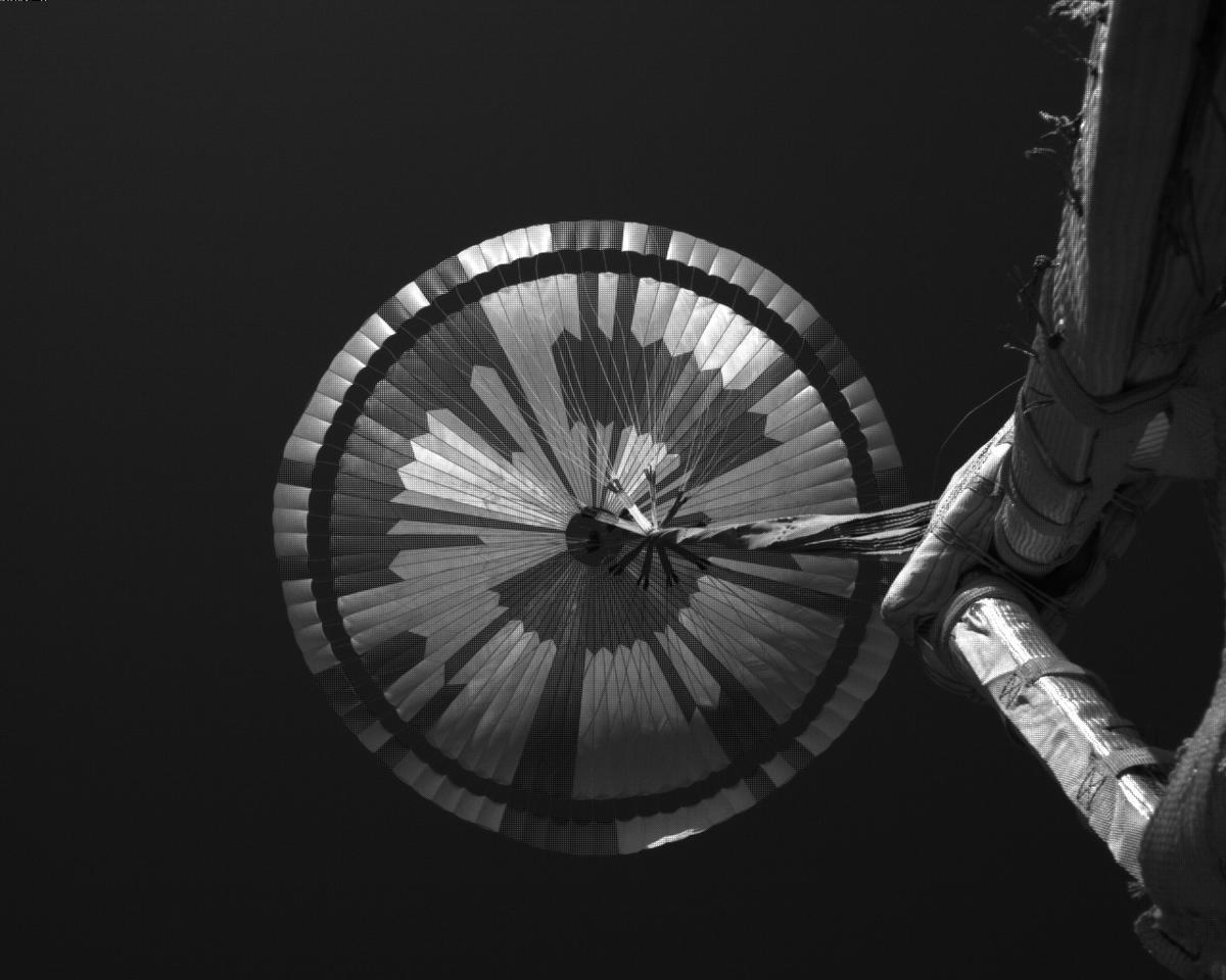 This image was taken by EDL_PUCAM2 onboard NASA's Mars rover Perseverance on Sol 311