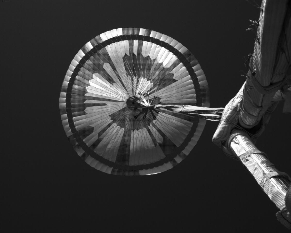 This image was taken by EDL_PUCAM2 onboard NASA's Mars rover Perseverance on Sol 311