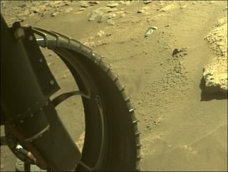 View image taken on Mars, Mars Perseverance Sol 311: Front Left Hazard Avoidance Camera (Hazcam)