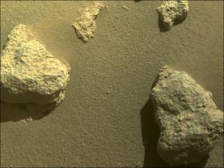 View image taken on Mars, Mars Perseverance Sol 311: Front Left Hazard Avoidance Camera (Hazcam)