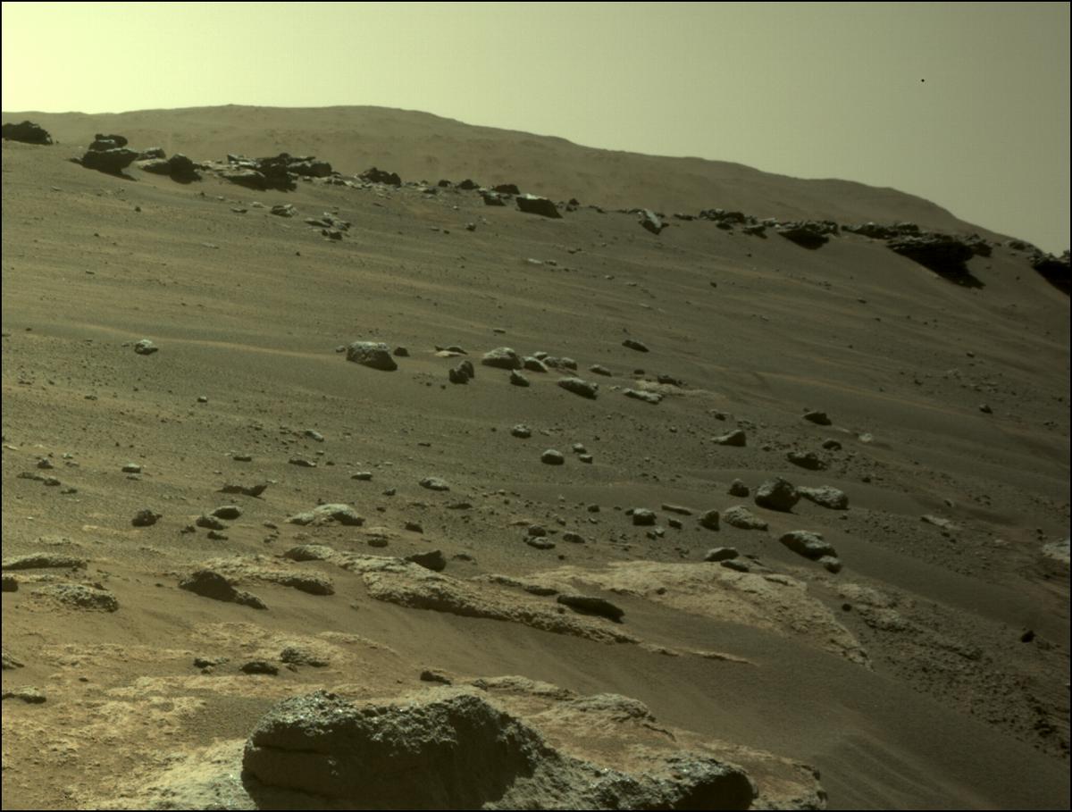 This image was taken by FRONT_HAZCAM_LEFT_A onboard NASA's Mars rover Perseverance on Sol 311