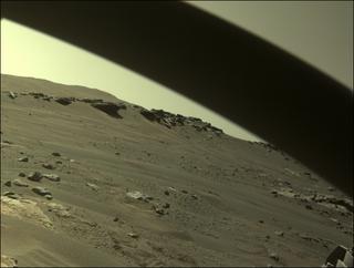 View image taken on Mars, Mars Perseverance Sol 311: Front Right Hazard Avoidance Camera (Hazcam)