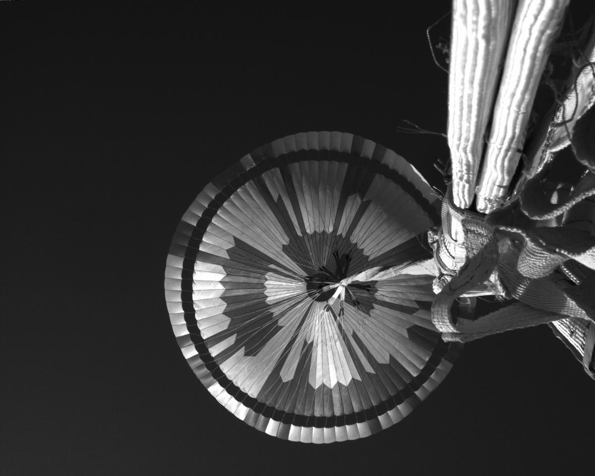 This image was taken by EDL_PUCAM1 onboard NASA's Mars rover Perseverance on Sol 313