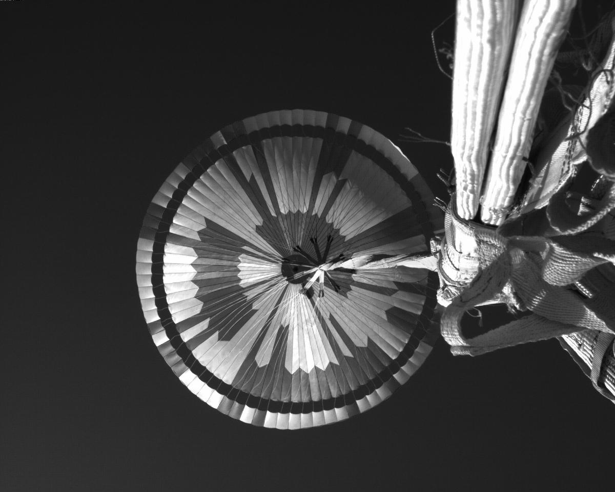 This image was taken by EDL_PUCAM1 onboard NASA's Mars rover Perseverance on Sol 313