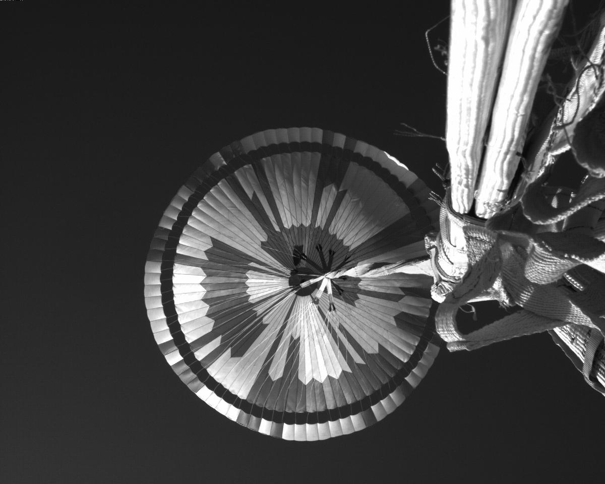 This image was taken by EDL_PUCAM1 onboard NASA's Mars rover Perseverance on Sol 313