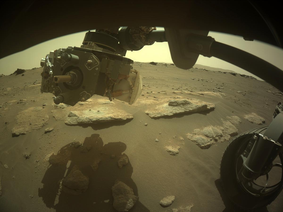 This image was taken by FRONT_HAZCAM_RIGHT_A onboard NASA's Mars rover Perseverance on Sol 314