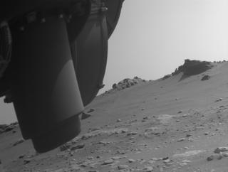 View image taken on Mars, Mars Perseverance Sol 315: Front Left Hazard Avoidance Camera (Hazcam)