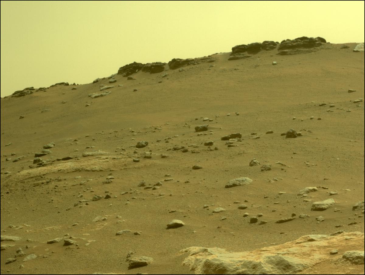 This image was taken by FRONT_HAZCAM_LEFT_A onboard NASA's Mars rover Perseverance on Sol 315