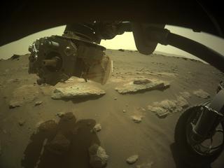 View image taken on Mars, Mars Perseverance Sol 315: Front Right Hazard Avoidance Camera (Hazcam)